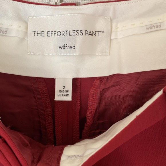 WILFRED The effortless pant Chic Red High-Waisted Trousers - Picture 5 of 9